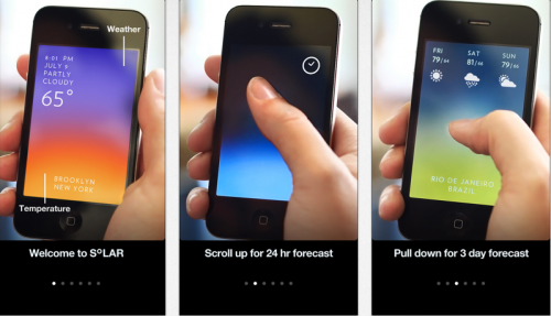 Wetter Apps fürs iPhone, Solar
