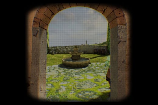 Virtual Reality Screen Door Effekt
